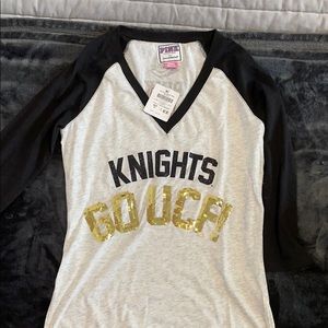 PINK UCF college baseball tee